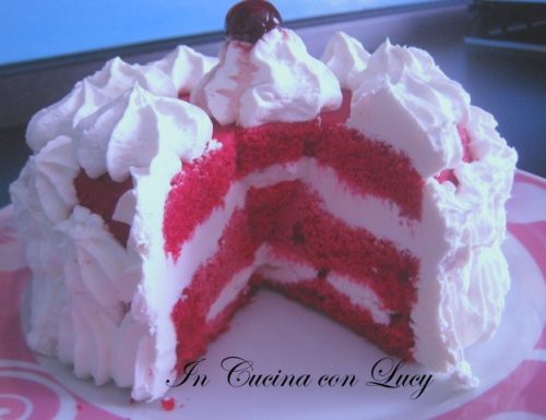 Mini torta rosso velluto.