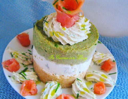Cheesecake al salmone e avocado